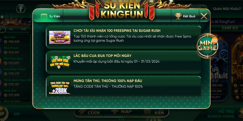 Khuyến Mãi Kingfun - Cơ Hội Đặc Biệt Để Nhận Quà Khủng Khuyến Mãi Kingfun Có Gì Hấp Dẫn?